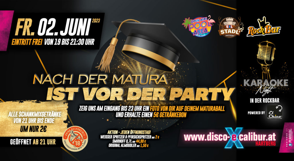 Nach der MATURA ist vor der PARTY