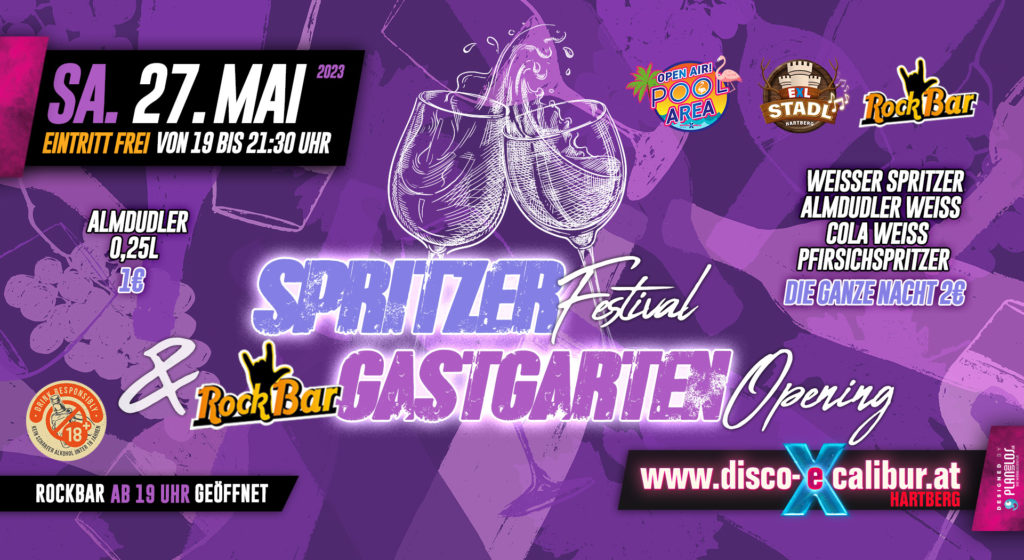 Spritzer Festival und RockBar Gastgarten OPENING
