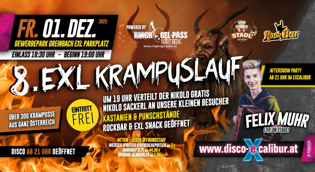 8. EXL KRAMPUSLAUF mit FELIX MUHR Live