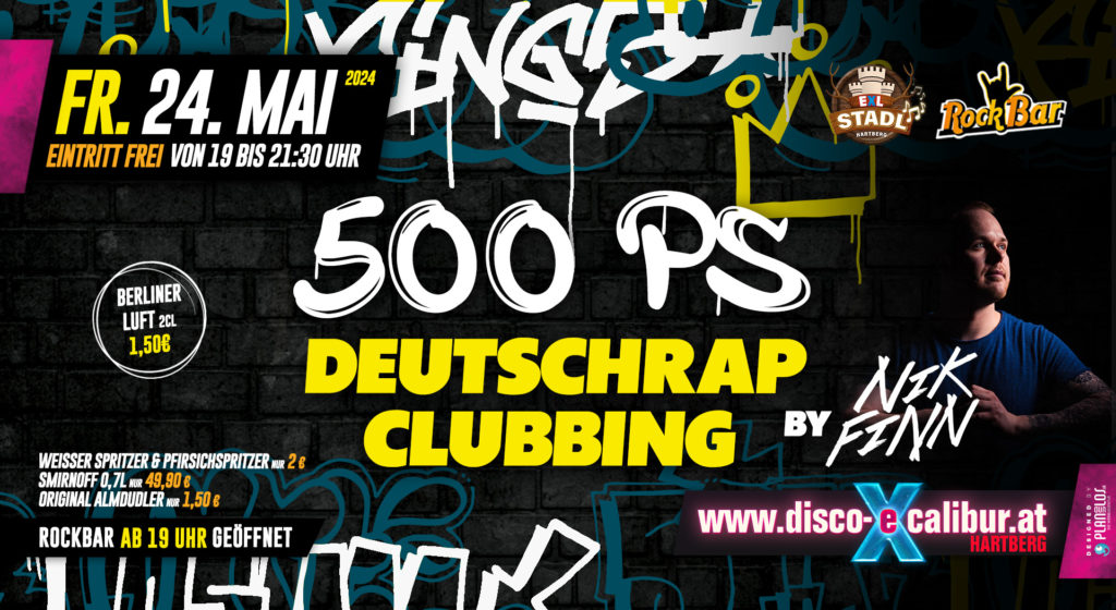 500 PS Deutschrap Clubbing