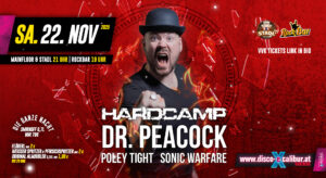 HARDCAMP pres. DR. PEACOCK